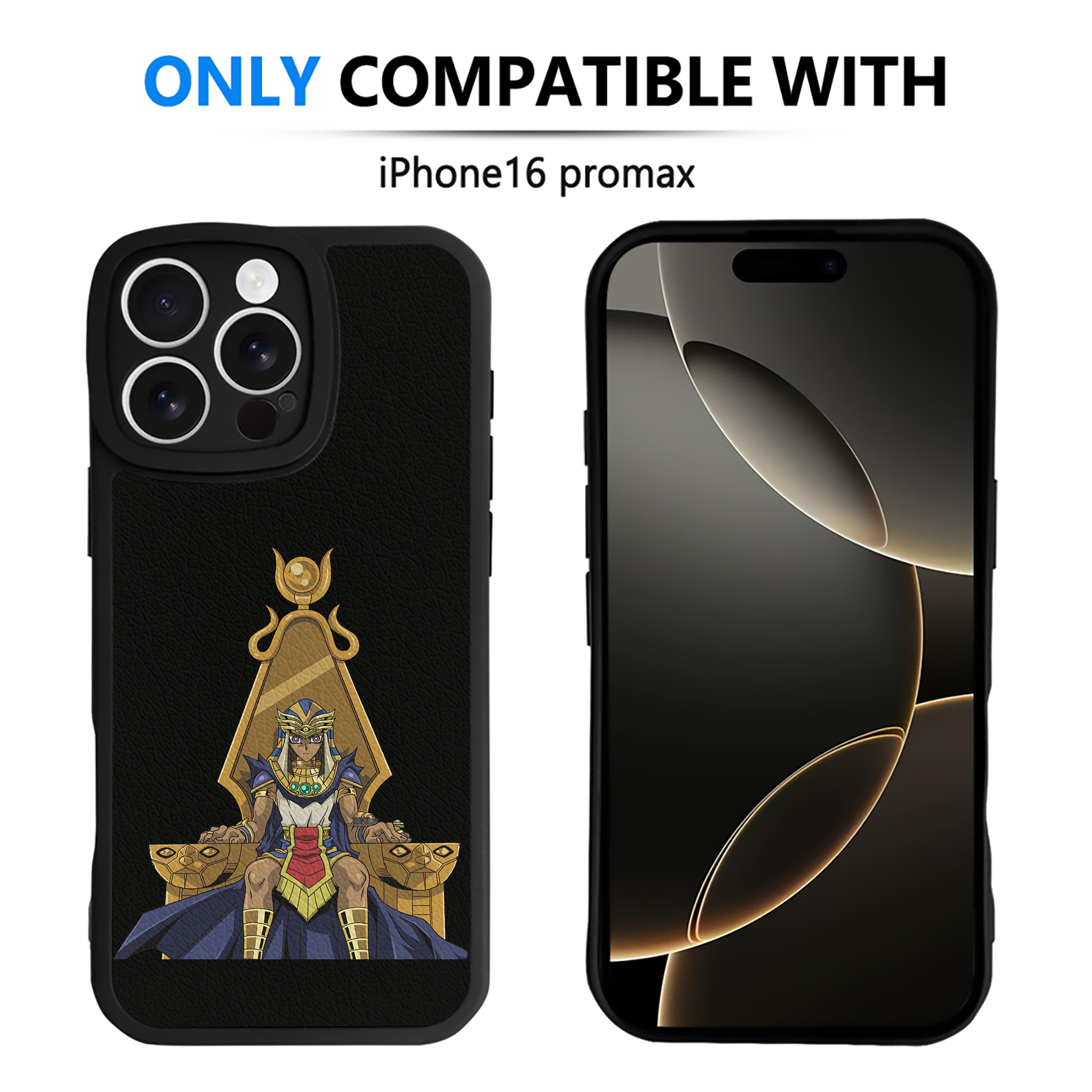 遊☆戯☆王 Yu-Gi-Oh! 【iPhone 16シリーズ対応】シリコンスマホケース（レザー調） 材質：シリコン